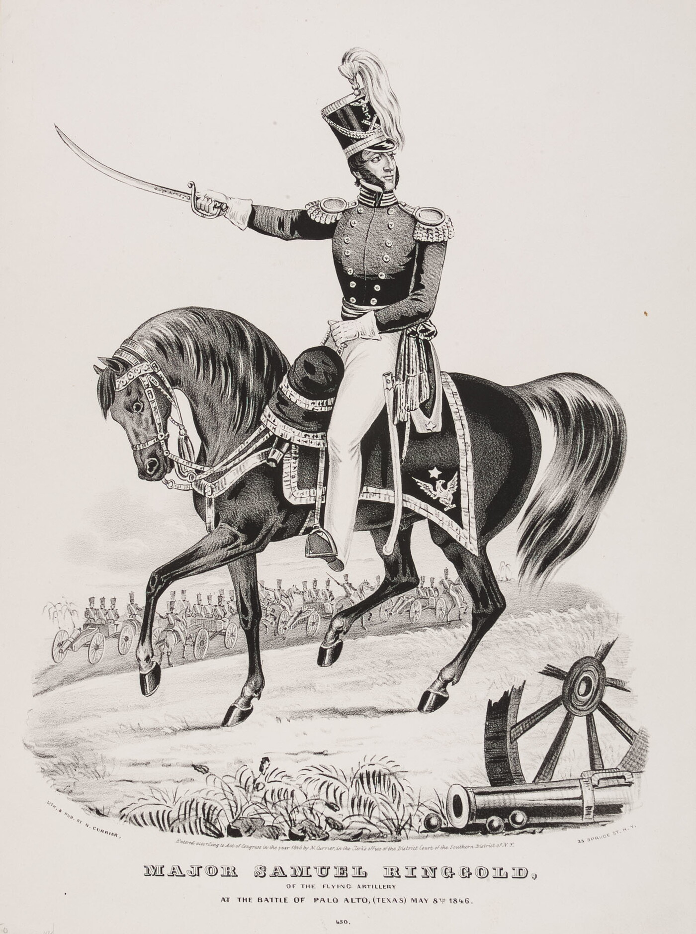Major Samuel Ringgold, of the Flying Artillery at the Battle of Palo