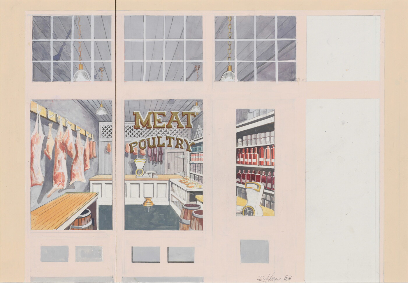 Meat Market, Fort Worth Storefronts Maquette Amon Carter Museum of