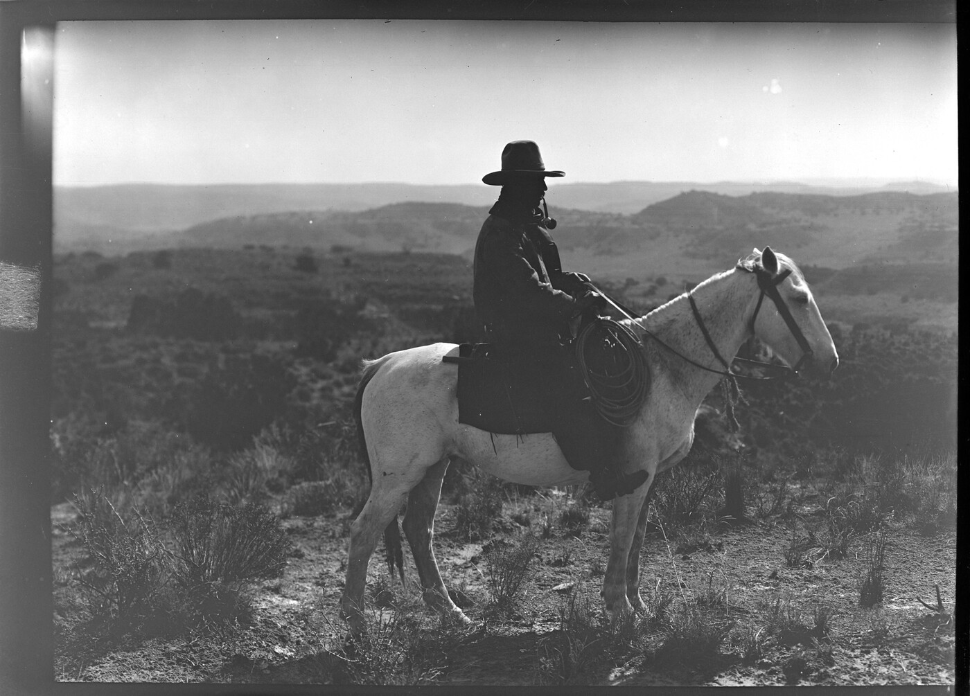 Billy Partlow, the "Pitchfork Kid," famous oldtime Matador cowpuncher
