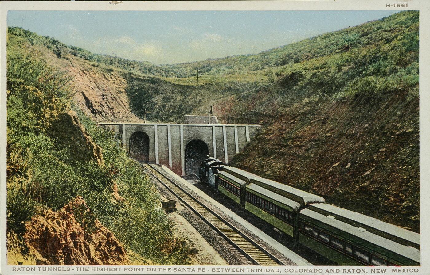 Raton Tunnels, the Highest Point on the Santa Fe, Between Trinidad