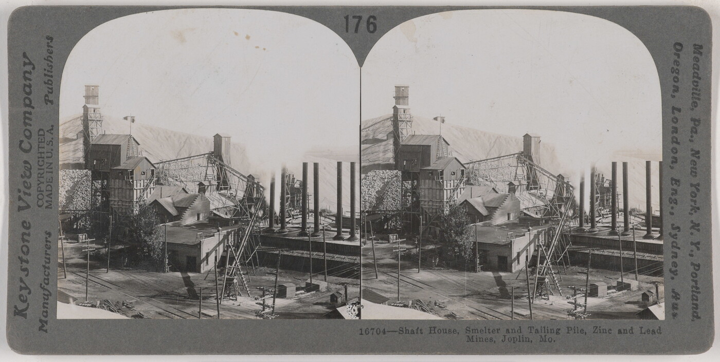 Shaft House, Smelter and Tailing Pile, Zinc and Lead Mines, Joplin, Mo
