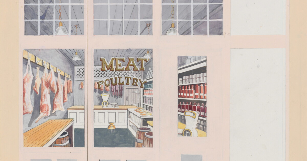 Meat Market, Fort Worth Storefronts Maquette Amon Carter Museum of